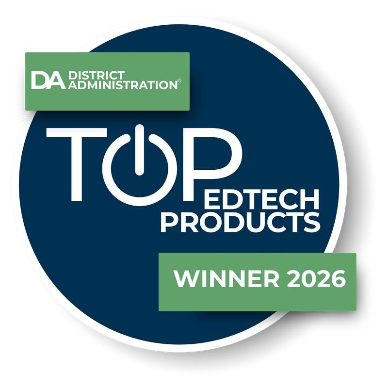 District Administration Top EdTech Products Award 2026 badge